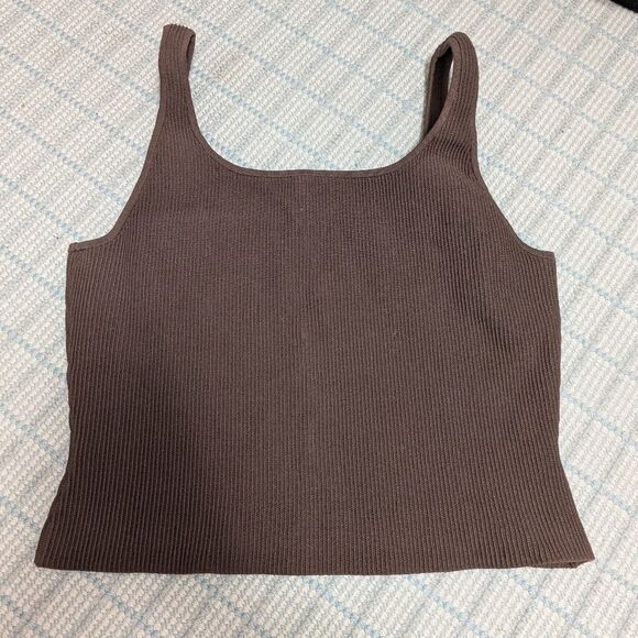NWOT Babaton Sculpt Knit Squareneck Cropped Tank Aritzia Size 2XL Plus - Picture 4 of 8